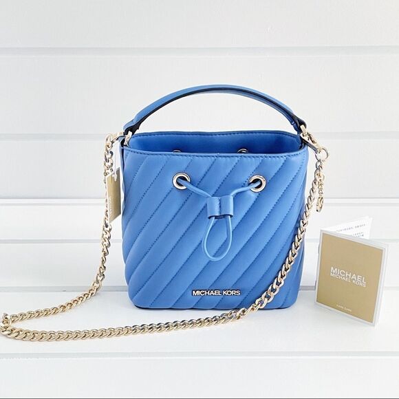 Michael Kors Suri Quilted Bucket Crossbody Bag New With Tags - Picture 6 of 10